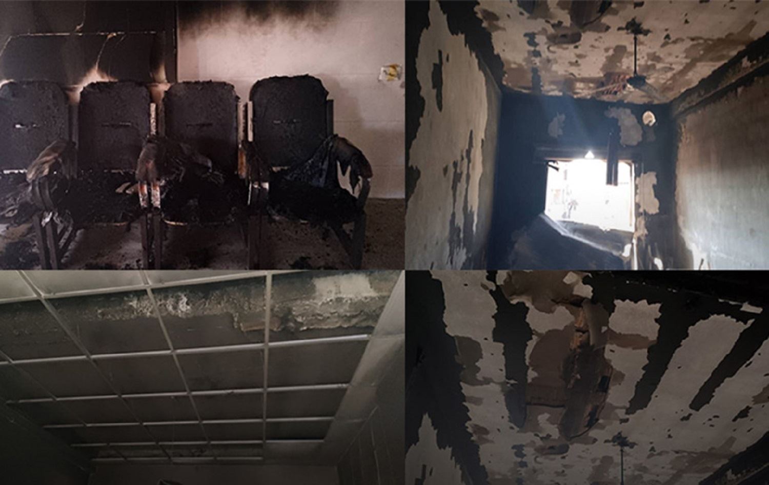 Yakılan bina / Foto: PDK-S