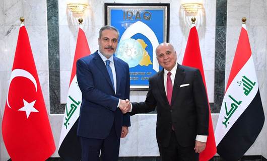 Irak Dışişleri Bakanı Fuad Hüseyin, Bağdat’ta Türk mevkidaşı Hakan Fidan ile bir araya geldi