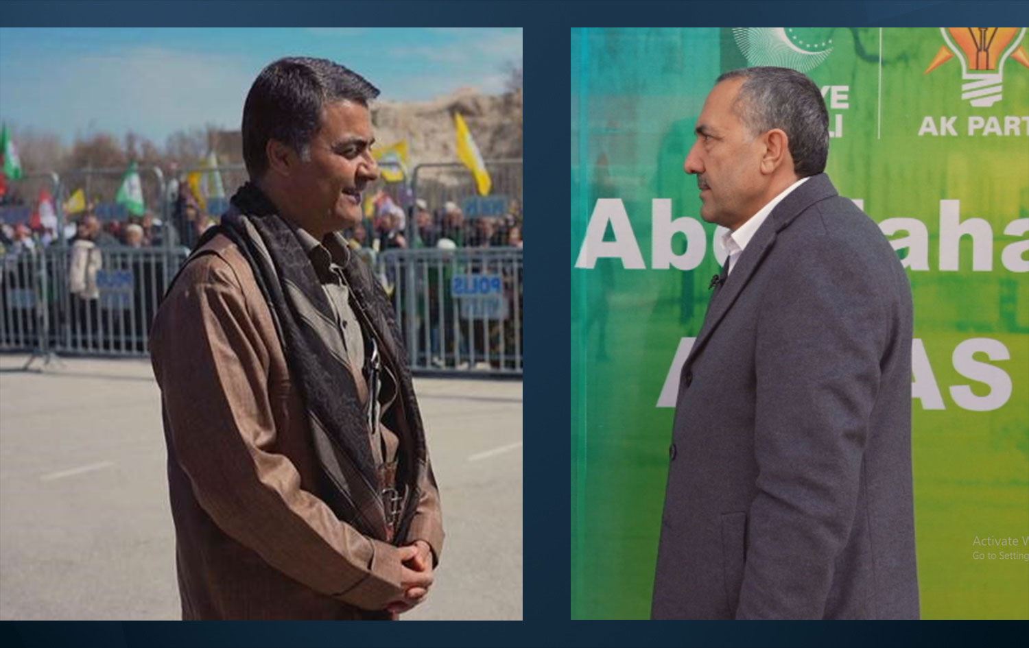 DEM Parti Van Büyükşehir Belediye Başkan Adayı Abdullah Zeydan & AK Parti Van Büyükşehir Başkan Adayı Abdulahat Arvas