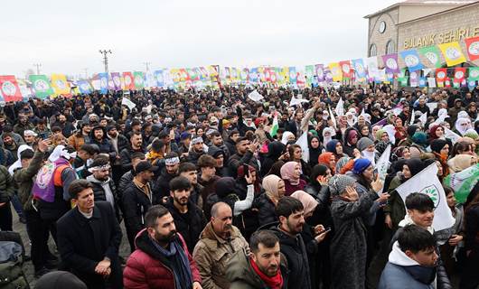 Muş'un Bulanık ilçesindeki Newroz kutlaması
