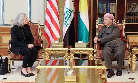 Başkan Mesud Barzani ABD'nin Irak Büyükelçisi Alina Romanowski’yi kabul etti