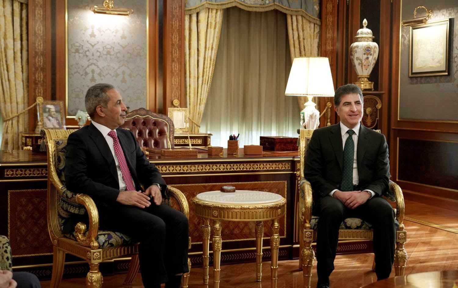 Irak Yüksek Yargı Konseyi Başkanı Fayeq Zedan ve Kürdistan Bölgesi Başkanı Neçirvan Barzani