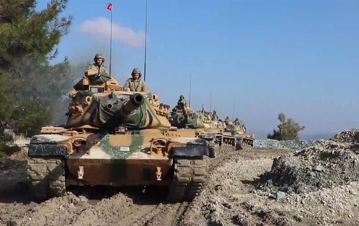 TSK'ya ait tank birliği Foto: AA