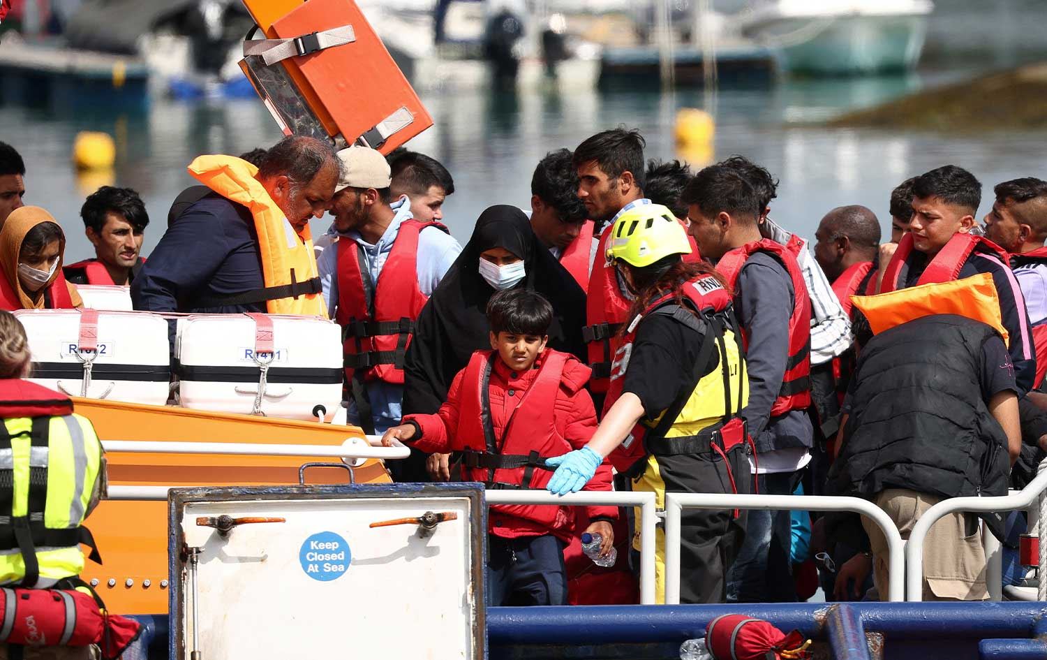 چەند کۆچبەرێک لەنێوان فەرەنسا و بەریتانیا، وێنە: Reuters