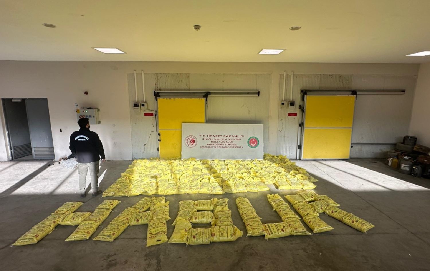 Li Deriyê Sînorî yê Xabûrê 850 kîlo madeyên hişbir hat girtin / Wêne: AA