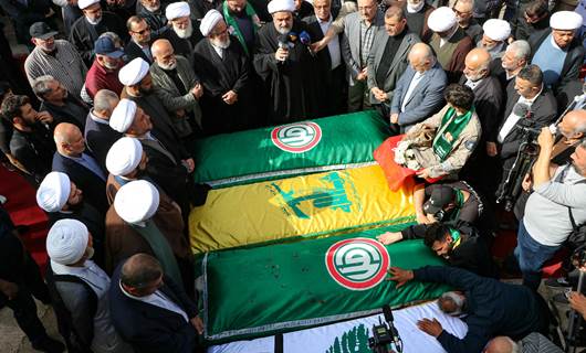 Hizbullah üyelerinin cenaze töreni - AFP