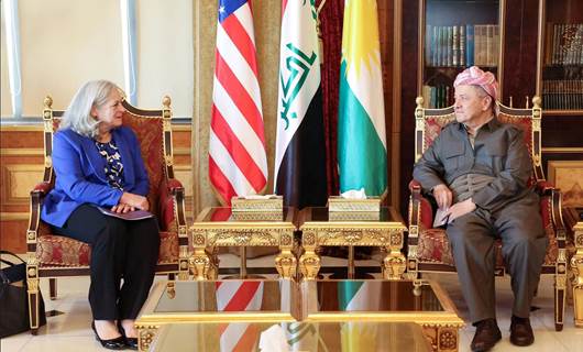الرئيس مسعود بارزاني والسفيرة الأميركية لدى العراق 