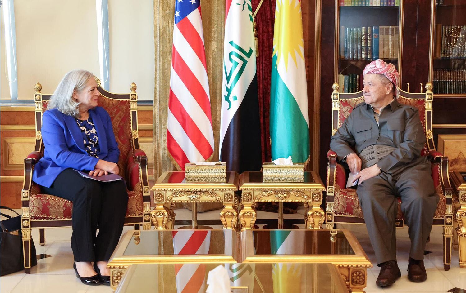 Serok Mesûd Barzanî, Balyoza Amerîkayê ya Îraqê Alina Romanowski qebûl kir