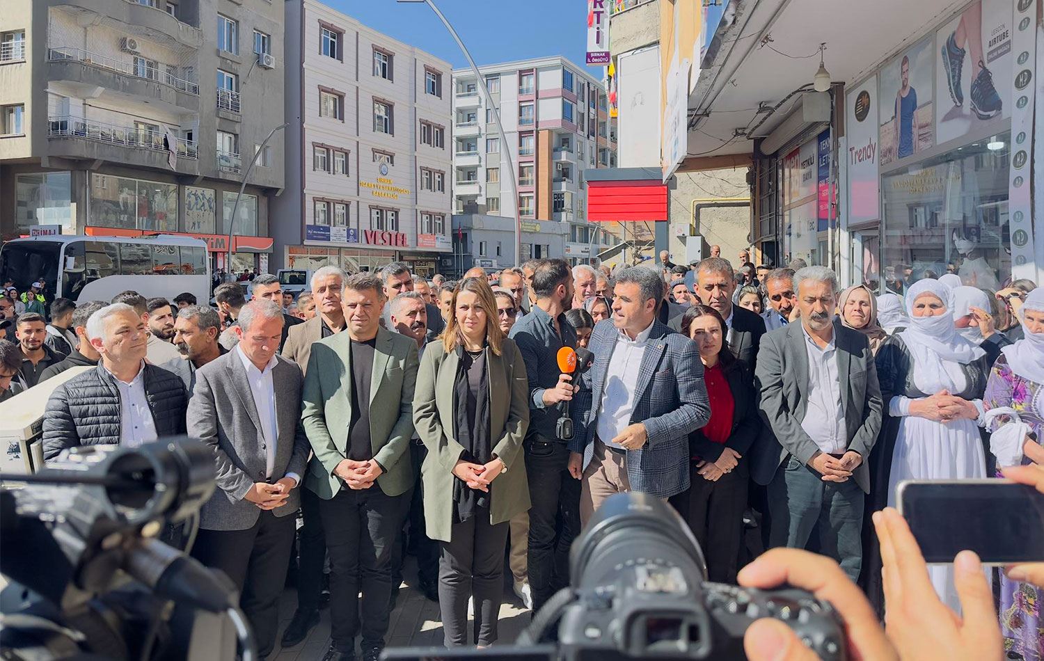 Şırnak Eş Başkan adayları açıklama yaptı / Foto: Rûdaw