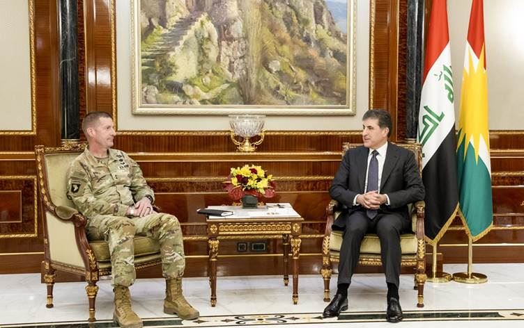 Nêçîrvan Barzanî bi Fermandarê Hêzên Hevpeymaniya Navneteweyî re civiya