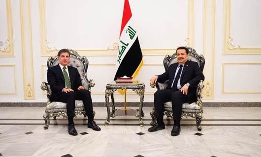 YENİLENDİ - Başkan Neçirvan Barzani, Bağdat'ta Irak Başbakanı Sudani ile görüştü