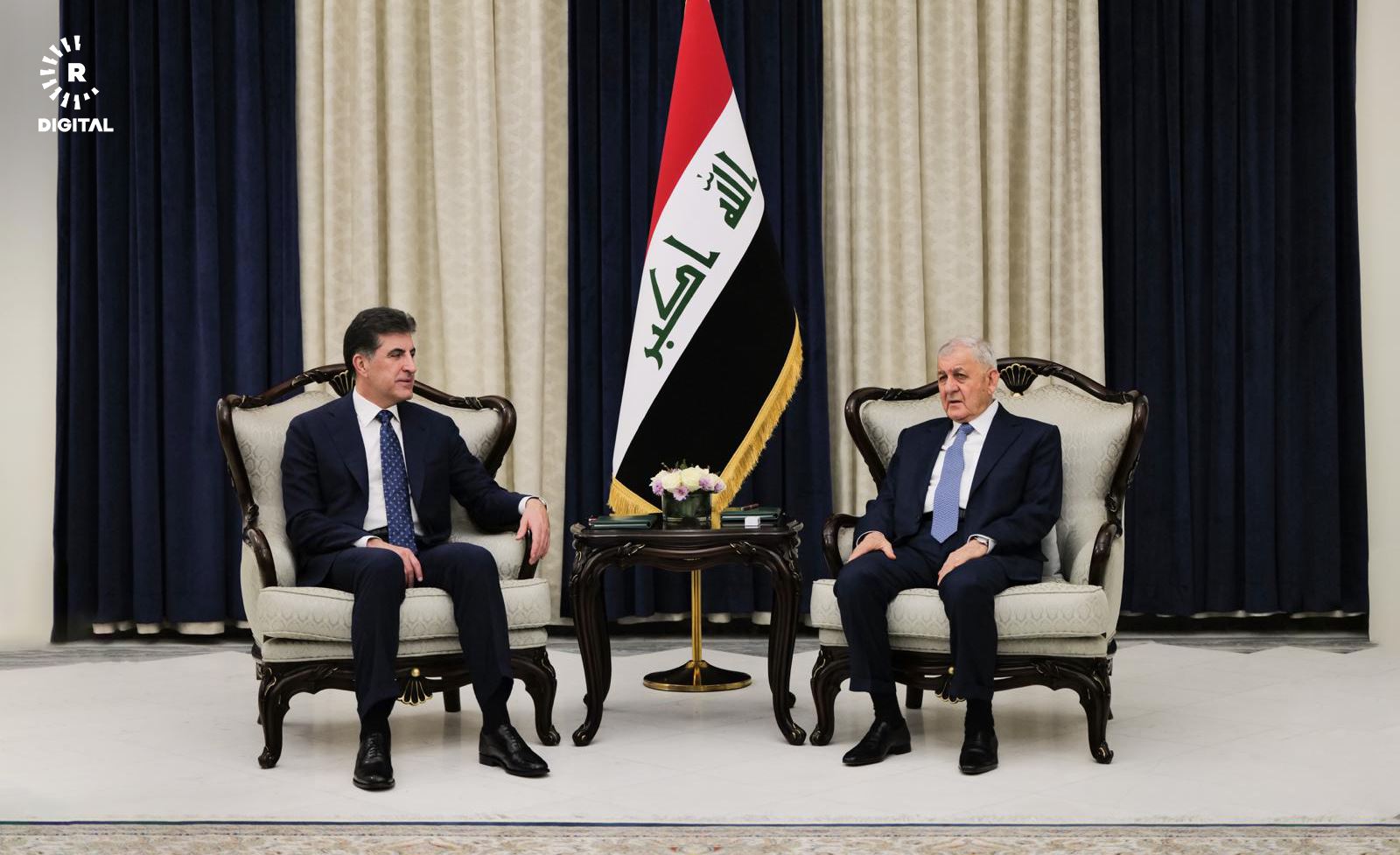 Kürdistan Bölgesi Başkanı Neçirvan Barzani, Irak Cumhurbaşkanı Latif Reşid ile bir araya geldi