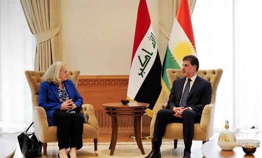ABD'nin Irak Büyükelçisi Alina Romanowski ve Başkan Neçirvan Barzani