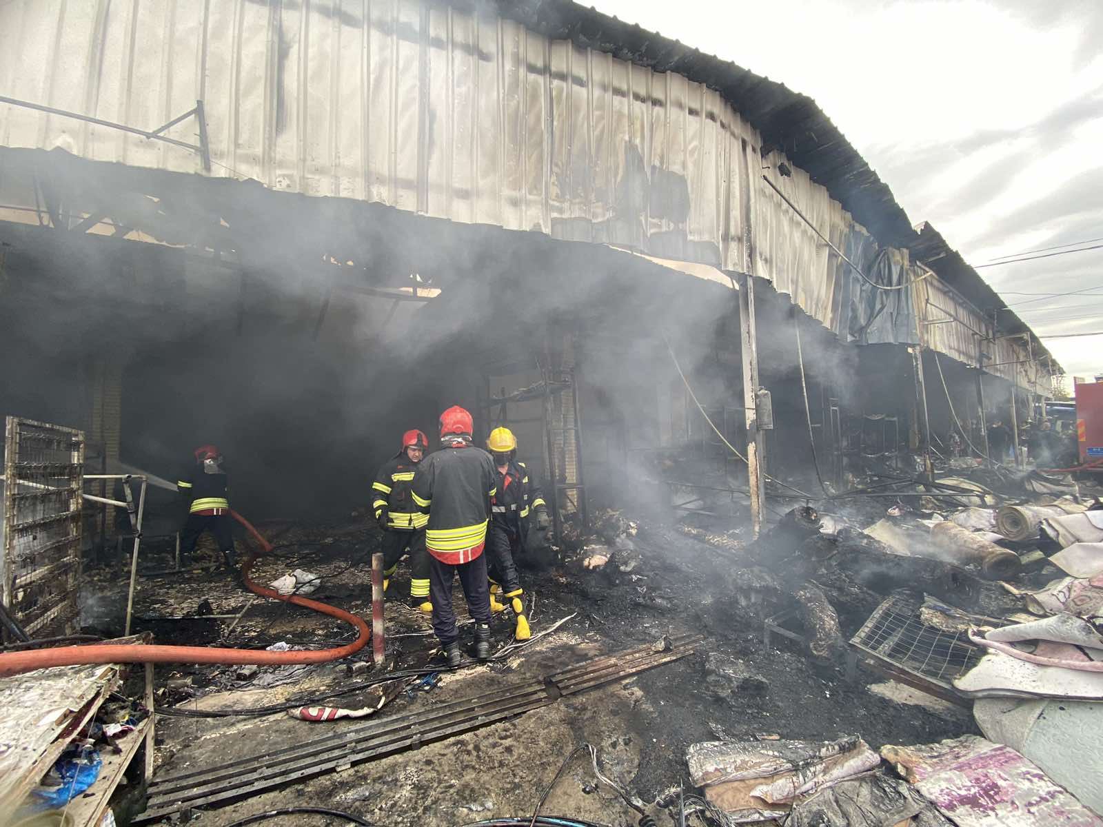 ئاگری بازاڕی لەنگە 