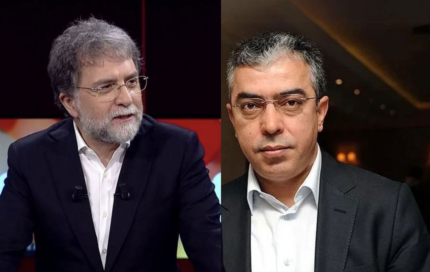 Ahmet Hakan (solda) ve Mehmet Uçum