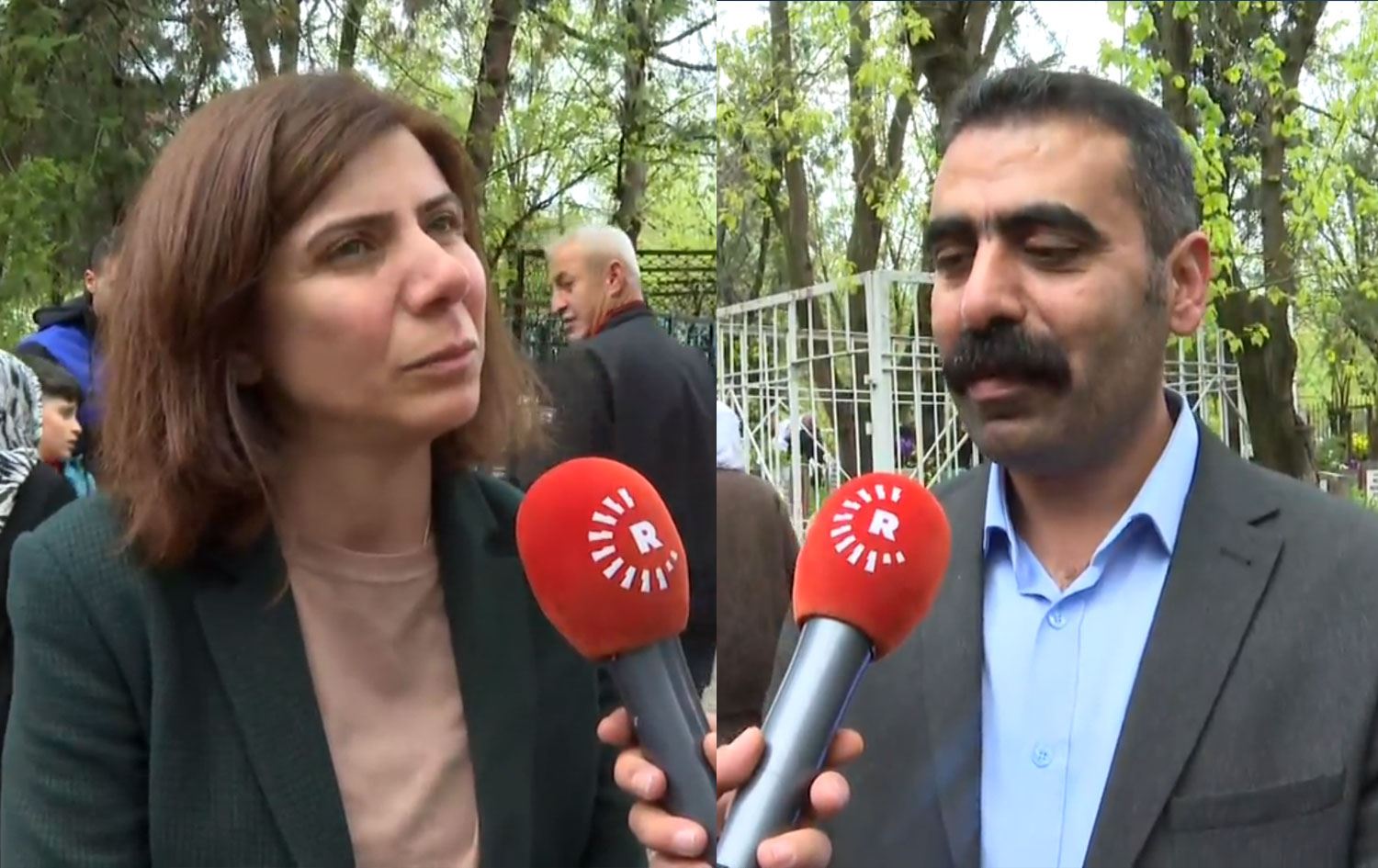 Diyarbakır Büyükşehir Belediyesi eşbaşkanları Serra Bucak ve Doğan Hatun