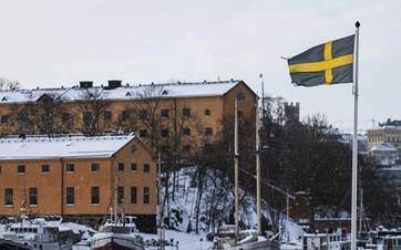 A Swedish flag in Stockholm. Photo: AFP