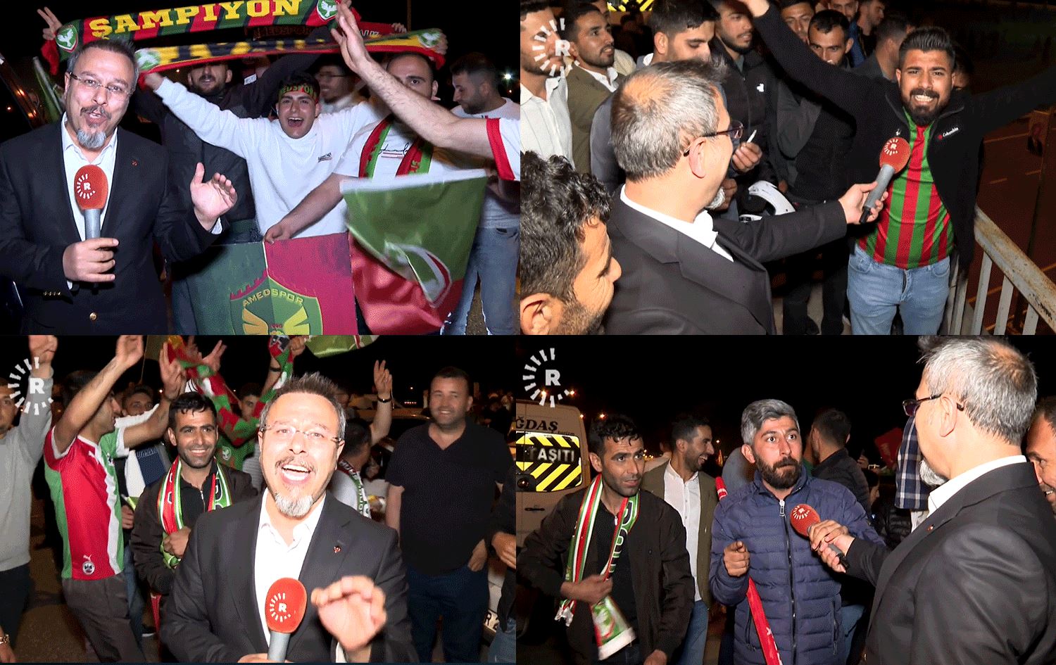 Coşa alîgirên Amedsporê / Wêne û Vîdeo: Rûdaw