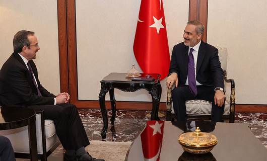 Türkiye Dışişleri Bakanı Hakan Fidan, John Bass ile Dışişleri Bakanlığı resmi konutunda görüştü. / AA