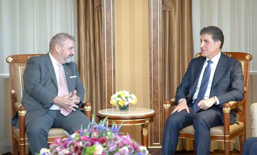 Başkan Neçirvan Barzani ve Avrupa Birliği'nin Irak Büyükelçisi Thomas Seiler 