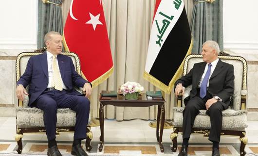 لقاء رئيس الجمهورية العراقي ونظيره التركي في قصر بغداد 