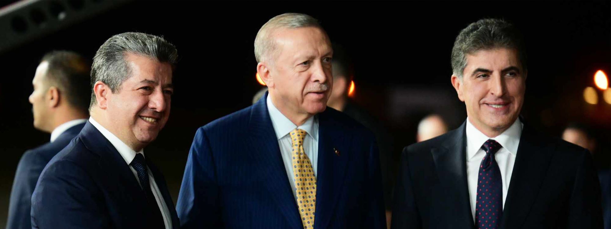 صور.. نيجيرفان بارزاني ووفد حكومة إقليم كوردستان يستقبلان أردوغان