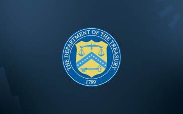 The US Department of Treasury logo. 