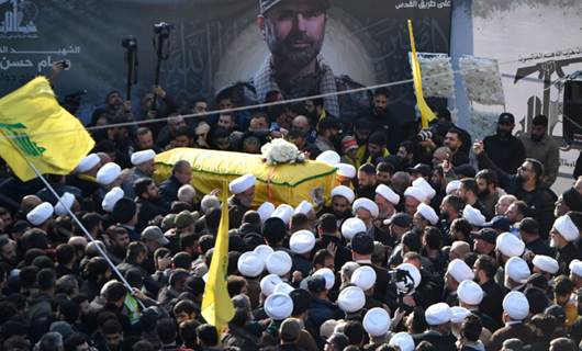 Hayatını kaybeden Hizbullah üyesinin cenaze töreni