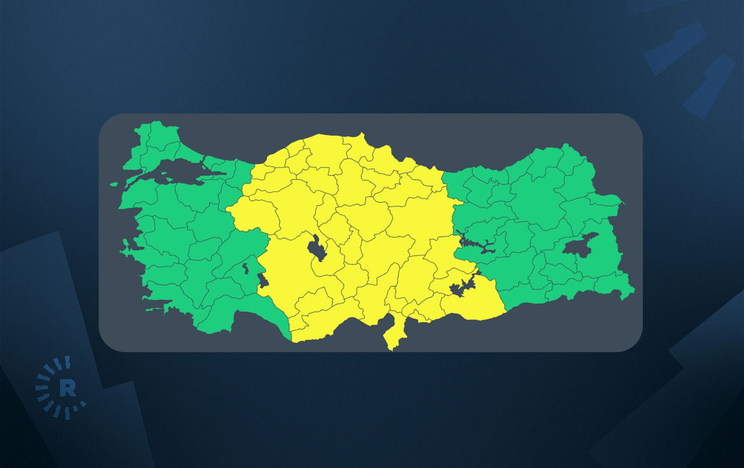 Sarı kod ile uyarılan iller