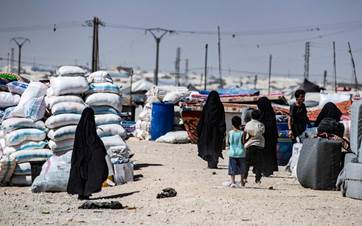 Al-Hol camp in northeast Syria (Rojava). Photo: AFP/file 