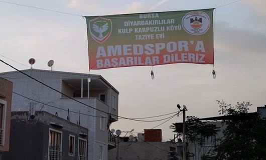 Bursa’da Amedspor’a destek pankartı kaldırıldı