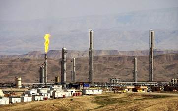The Khor Mor gas field in Sulaimani's Chamchamal district, operated by Dana Gas. File photo: Dana Gas