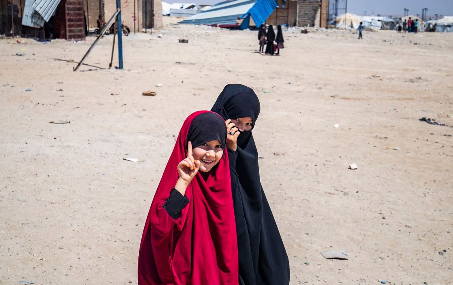 Du zarokên li Kampa Holê / Wêne: AFP-Arşîv