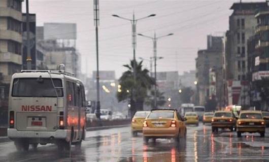 هطول أمطار في بغداد