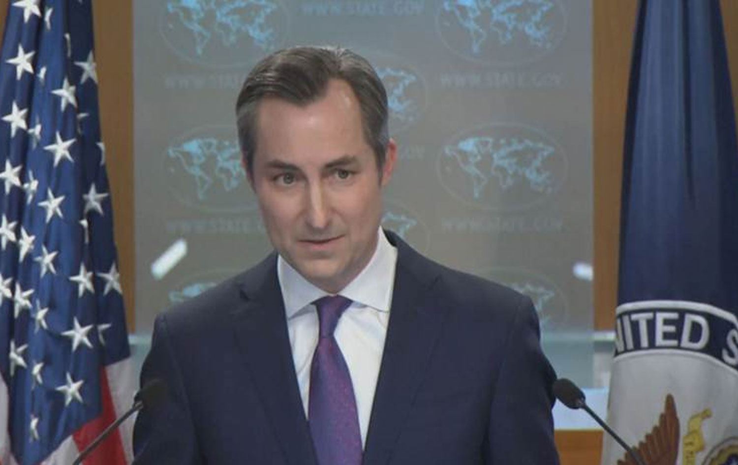 Berdevkê Wezareta Karên Derve ya Amerîkayê Matthew Miller / Wêne û Vîdeo: Rûdaw