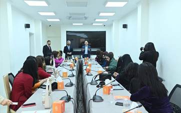 The fourth Rudaw and UNFPA training course for women journalists for women and girls from Sulaimani and Halabja provinces on May 21, 2024. Photo: Bilind T. Abdullah/Rudaw
