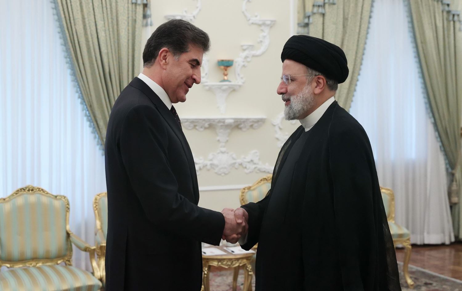 نێچیرڤان بارزانی و ئیبراهیم رەئیسی 