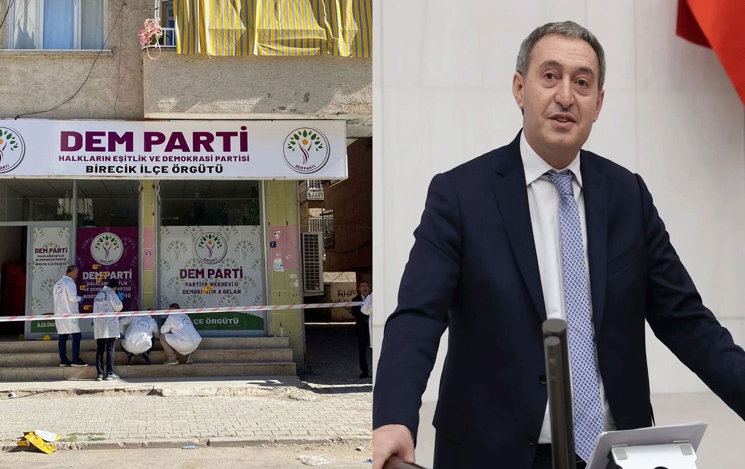 Li Bêrecûkê bi çekan êrişî ôfîsa DEM Partiyê hat kirin