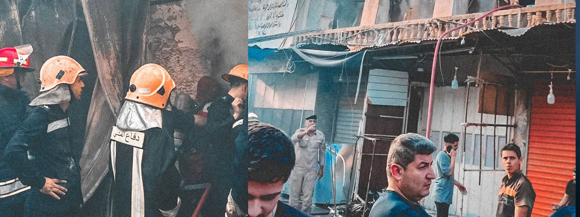 Over 100 shops burned in Kirkuk bazaar fire