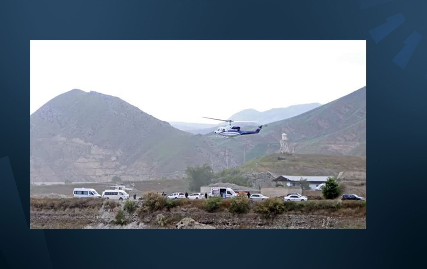 Reisi'yi taşıyan helikopter