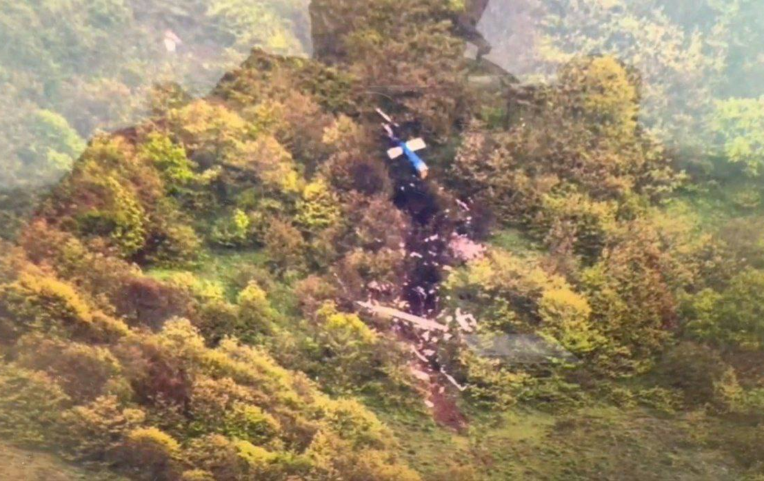 وێنەی درۆنیی هێلیکۆپتەرەکە