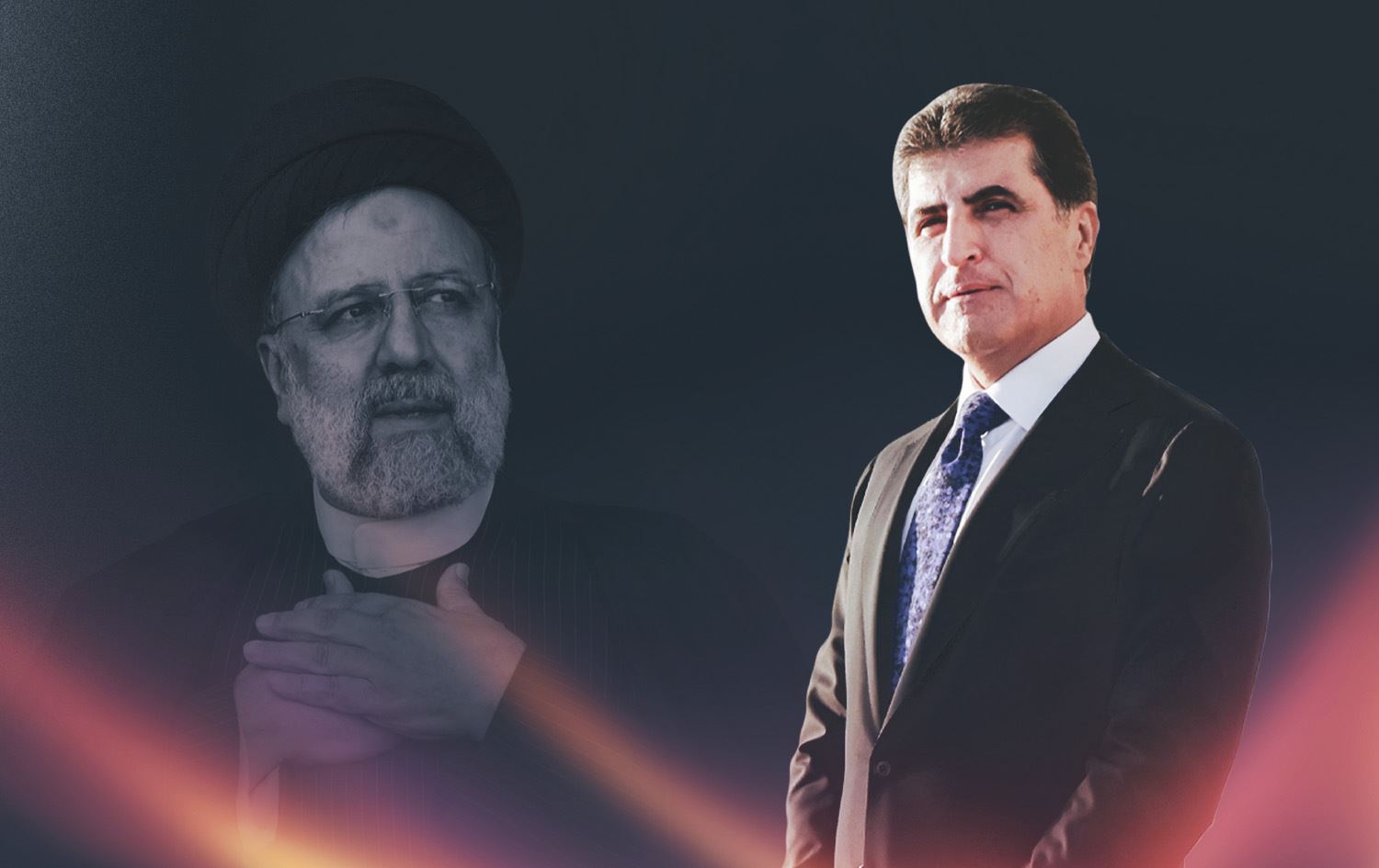 Nêçîrvan Barzanî û Îbrahîm Reîs / Wêne: Rûdaw Grafîk