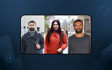 Gazeteciler Mehmet Aslan, Esra Solin Dal, Erdoğan Alayumat