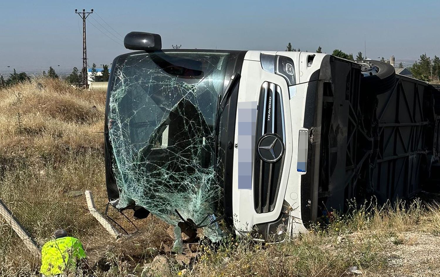 Li Rihayê  otobusa rêwiyan wergeriya/Wêne: AA