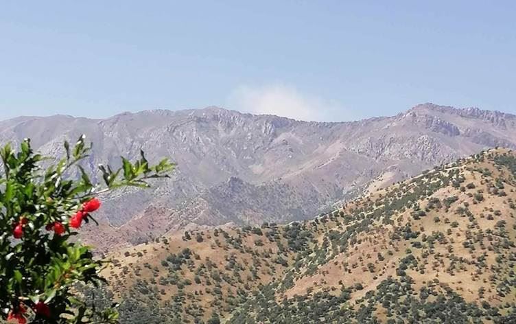 Dîmenê dema bombebarana Çiyayê Asosê