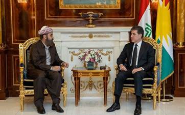 اجتماع رئيس إقليم كوردستان وأمير الإزيديين 