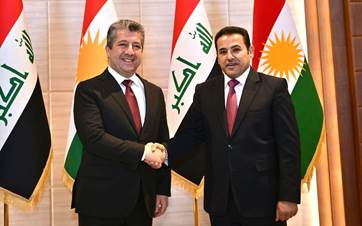 اجتماع رئيس حكومة إقليم كوردستان ومستشار الأمن القومي العراقي
