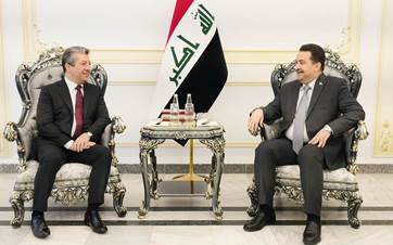اجتماع رئيس الوزراء العراقي ورئيس حكومة إقليم كوردستان