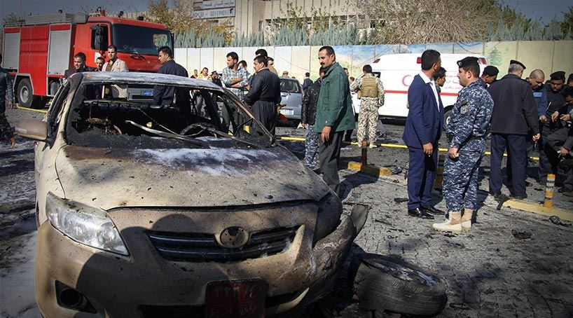 Fotoğraflarla bugünkü Erbil saldırısı...