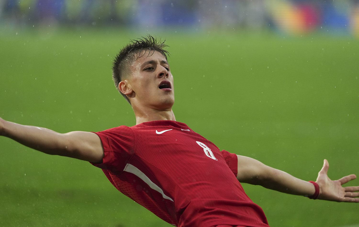 Arda Güler dün gece Gürcistan ağlarına attığı müthiş gol sonrası büyük sevinç yaşadı. / AA